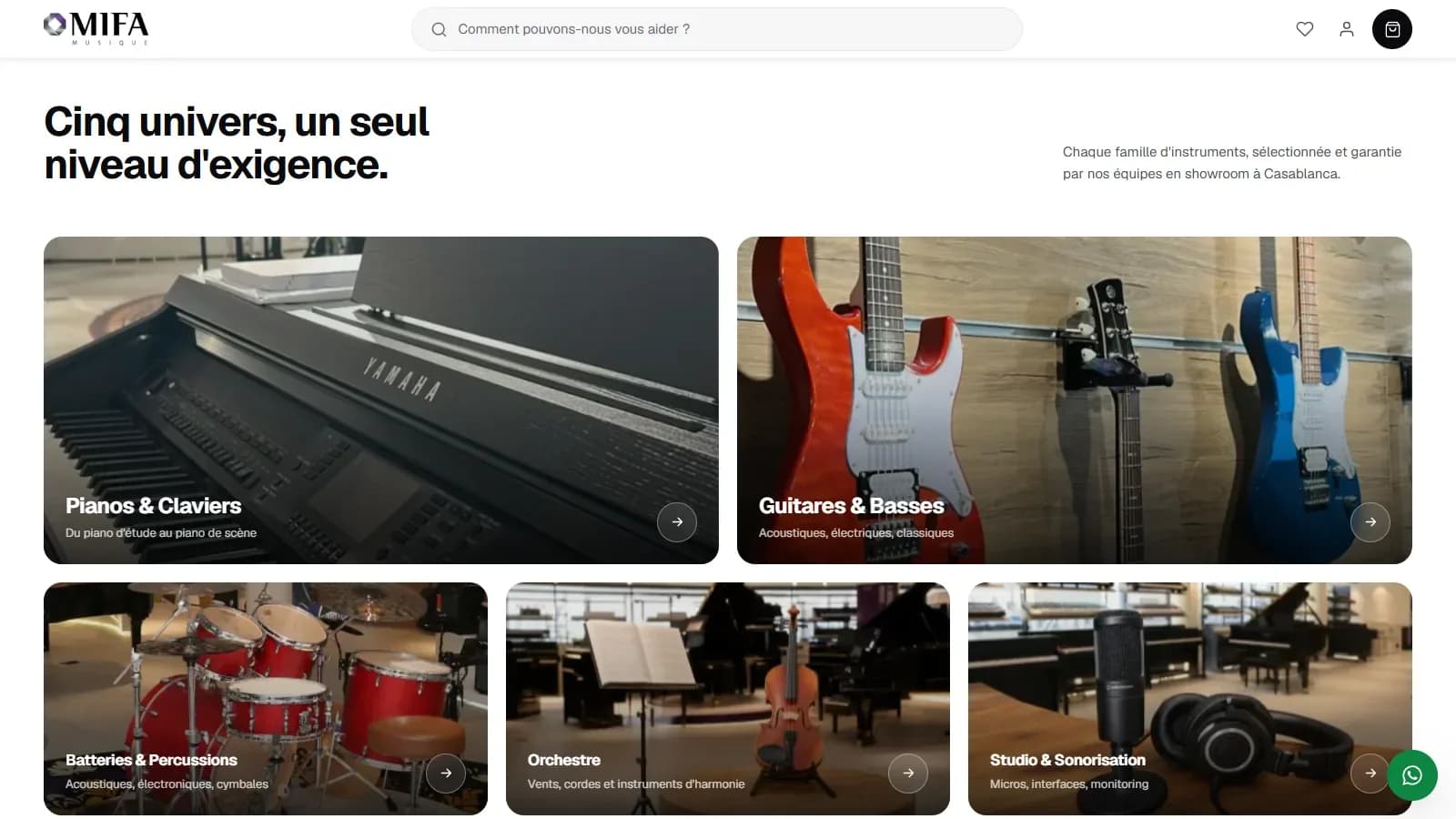 Parcours entre les univers du catalogue MIFA Musique